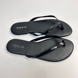 Torrid Glossy Black Sandals
